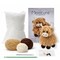 Leisure Arts Amigurumi Kit Miniatures Highland Cow Tan - Crochet Kit for Beginners, Stuffed Animal Amigurumi Kit, DIY Animal Crochet Kit